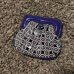 Vera Bradley Purple Paisley Coin Purse